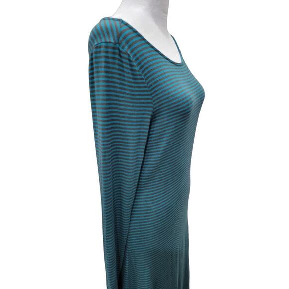 Tommy Bahama Women's Long Sleeve Knee Length Dress Size Small Striped Green - Picture 9 of 12